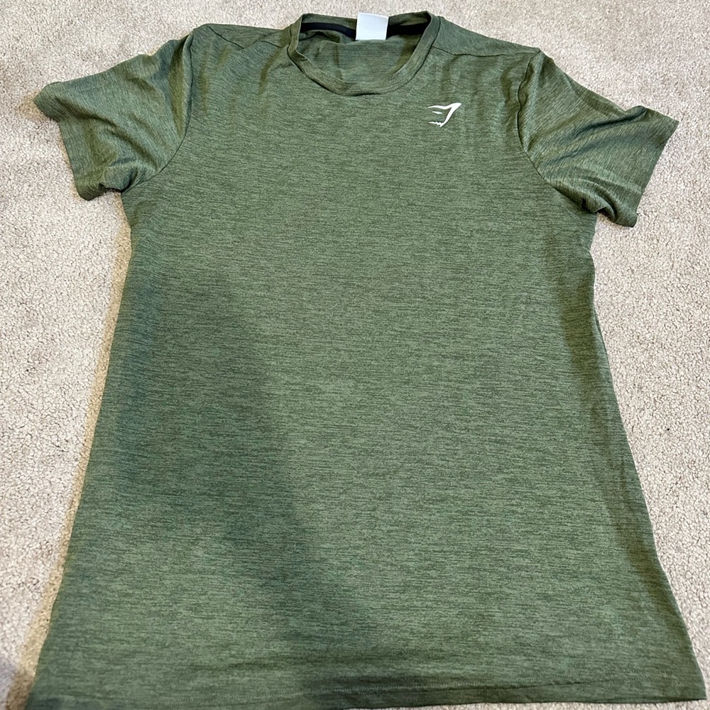 gymshark tee olive green